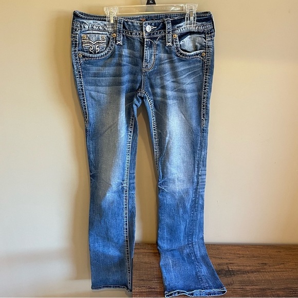 ROCK REVIVAL Avril Bootcut Jeans Embellished Sz 27 - Picture 1 of 7
